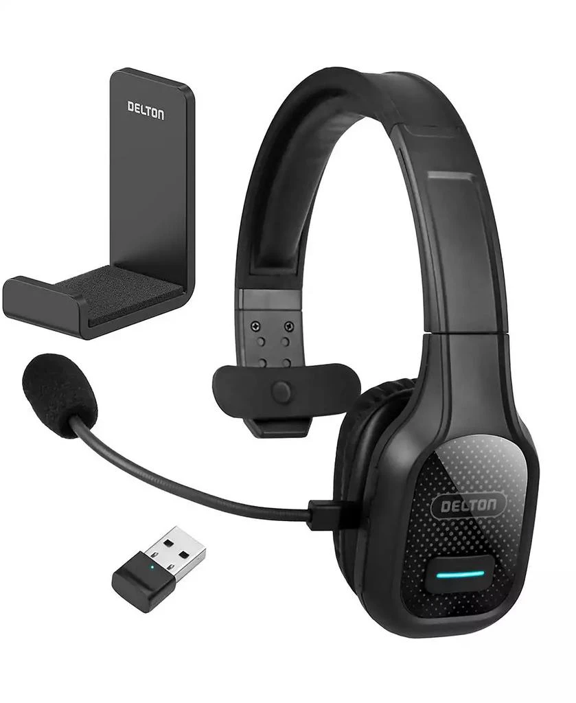 商品Delton|20X Professional Computer Headset w/ Auto Pairing USB Dongle and Holding Hook,价格¥447,第1张图片