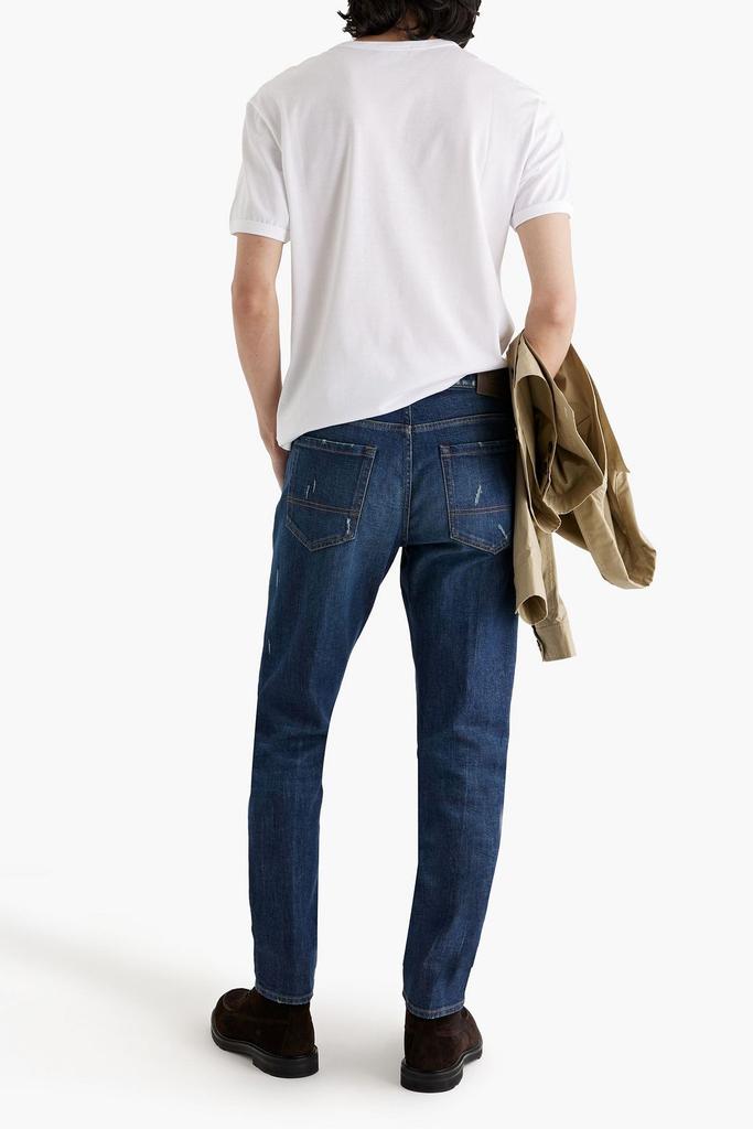 Faded distressed denim jeans商品第3张图片规格展示