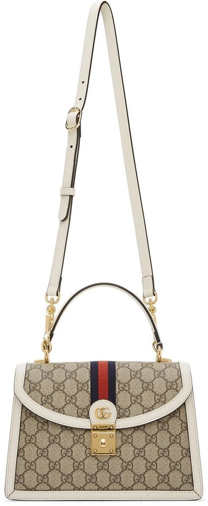 商品Gucci|Off-White Small Ophidia Top Handle Bag,价格¥21538,第4张图片详细描述