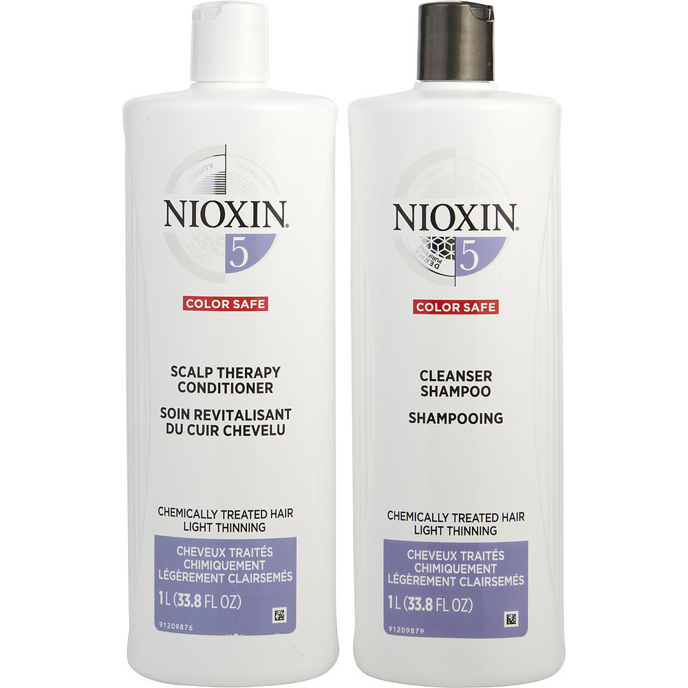 商品NIOXIN|丽康丝 洁净系统5护发套装（洗发露1l+护发素1l） 1套 适合轻微脱发粗硬发质使用,价格¥329,第1张图片