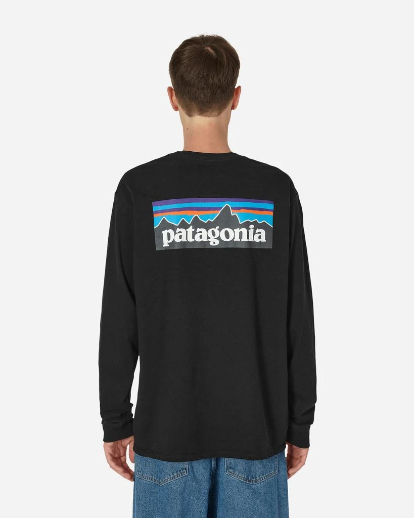 商品Patagonia|P-6 Logo Responsibili Longsleeve T-Shirt Black,价格¥356,第3张图片详细描述