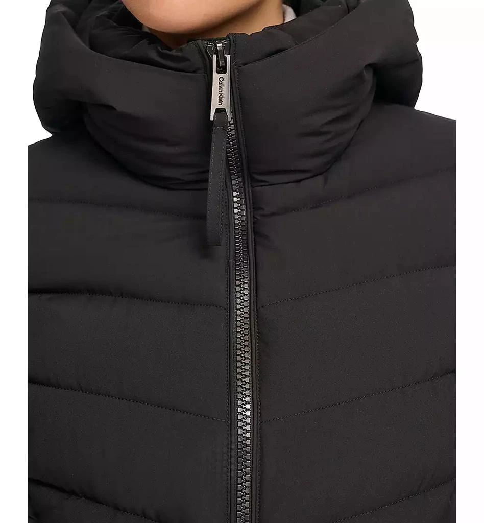 商品Calvin Klein|Women's Hooded Stretch Puffer Coat, Created for Macy's,价格¥724,第4张图片详细描述