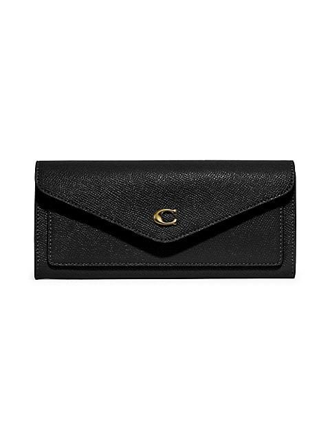 Wyn Crossgrain Leather Envelope Wallet商品第1张图片规格展示