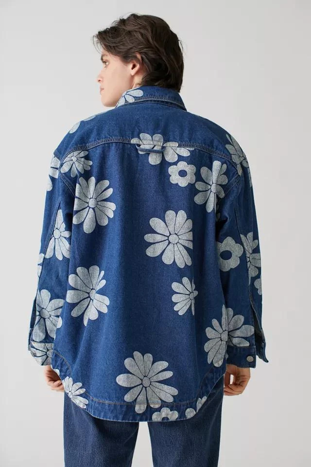 商品BDG|BDG Elissa Denim Printed Shirt Jacket,价格¥524,第4张图片详细描述