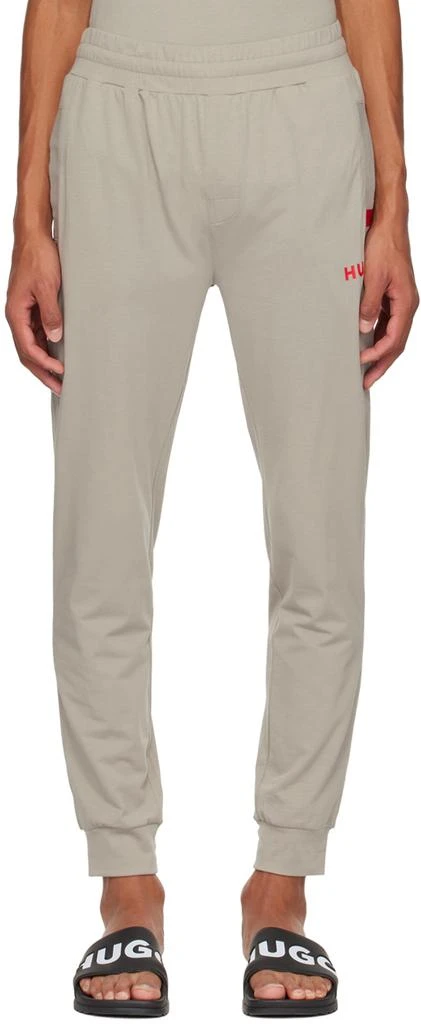 商品Hugo Boss|Taupe Printed Track Pants,价格¥302,第1张图片