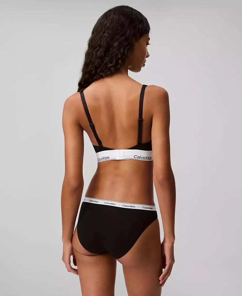 商品Calvin Klein|Calvin Klein Women's Modern Cotton Lightly Lined Bralette QF7586,价格¥299,第4张图片详细描述