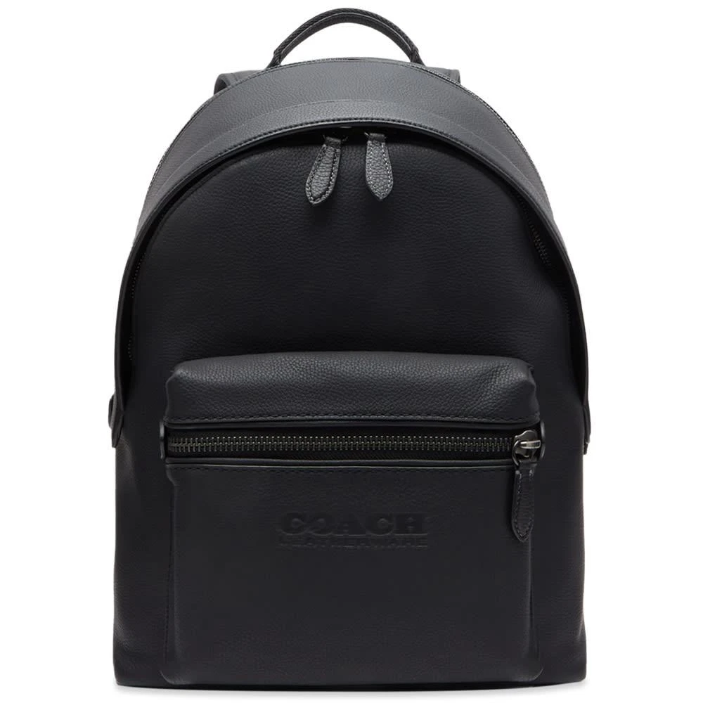 商品Coach|Coach Pebble Leather Charter Backpack,价格¥2303,第1张图片