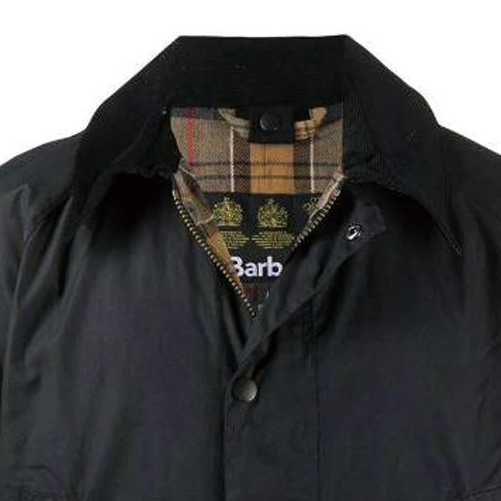 商品[国内直发] Barbour|Barbour Ashby男士四季纯棉经典格纹里涂蜡油蜡夹克,价格¥2804,第5张图片详细描述