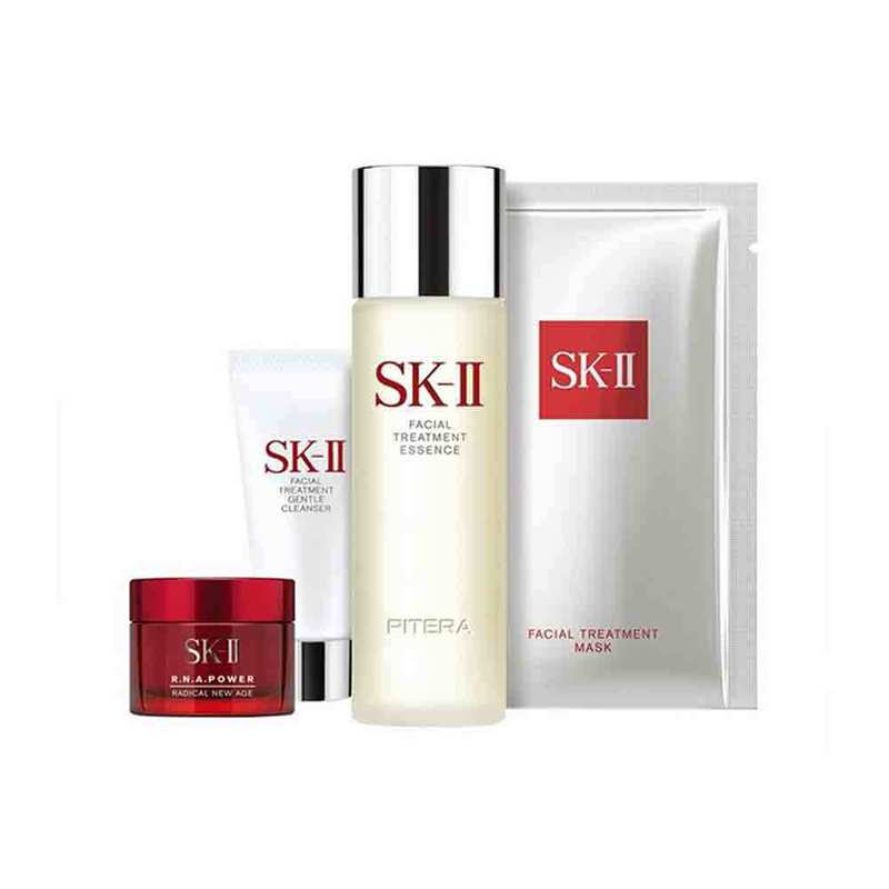 SK-II/sk2畅销体验套装4件套套装 洁面霜20g +面膜1片+神仙水75ml+大红瓶面霜15g商品第1张图片规格展示