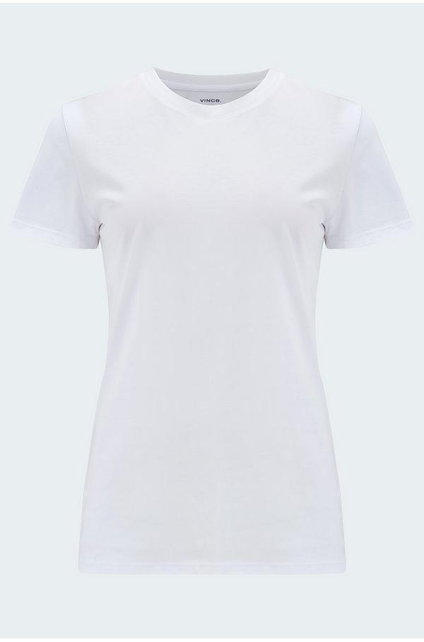 商品Vince|Vince - Essential Crew T-Shirt in White,价格¥692,第1张图片