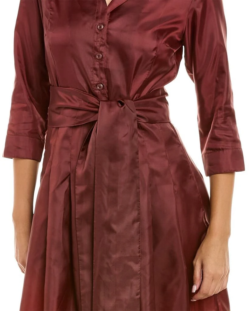 商品SAMANTHA SUNG|Samantha Sung Audrey 3 Silk Shirtdress,价格¥3155,第3张图片详细描述