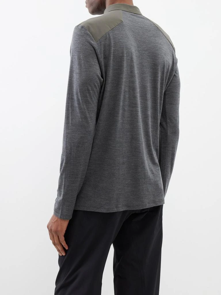 商品Veilance|Frame merino-blend long-sleeved polo shirt,价格¥1999,第5张图片详细描述