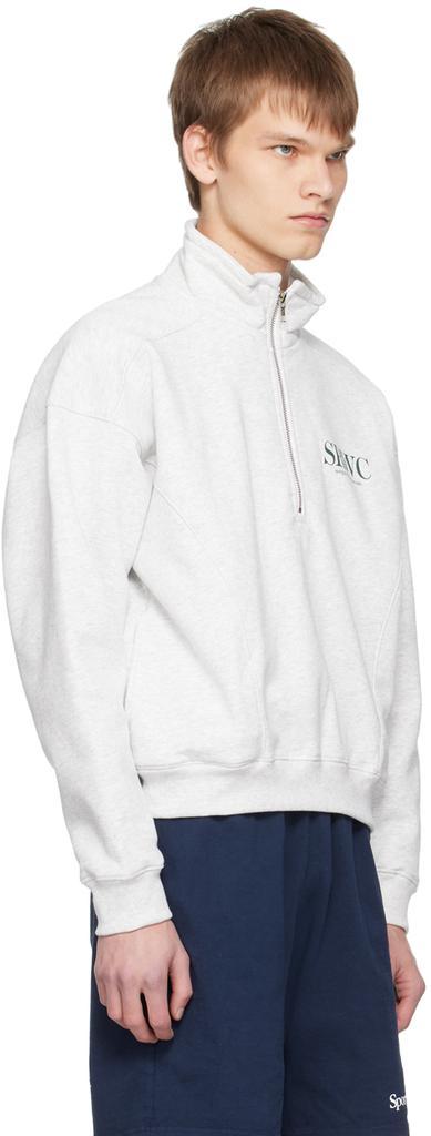 商品Sporty & Rich|Gray Upper East Side Sweatshirt,价格¥834,第4张图片详细描述