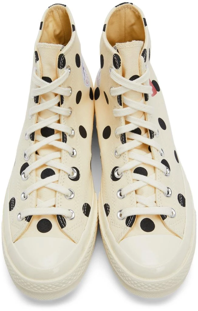 商品Comme des Garcons|Off-White Converse Edition Polka Dot High Sneakers,价格¥1199,第5张图片详细描述