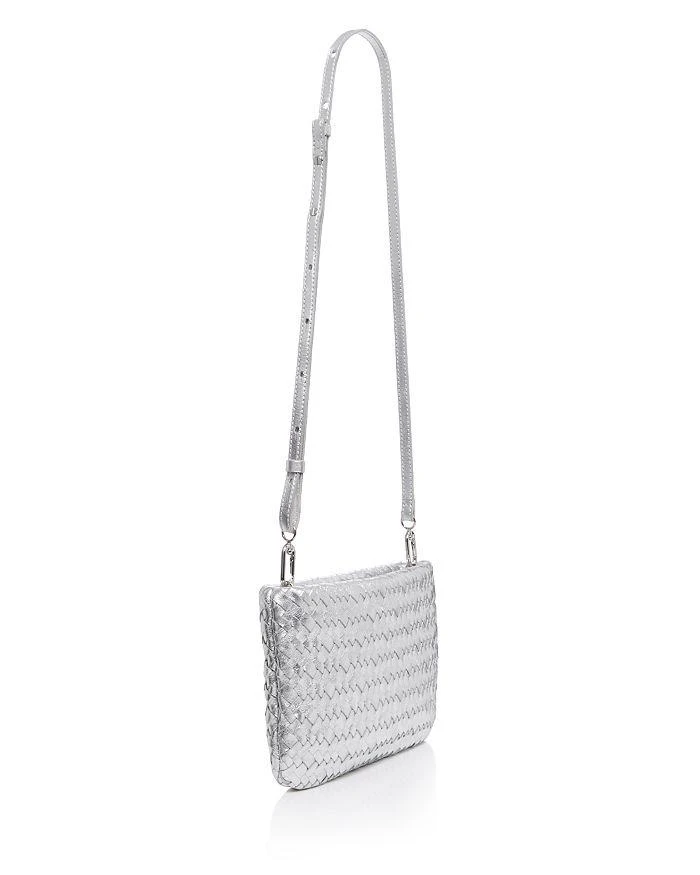 商品Madewell|The Puff Crossbody Bag in Woven Metallic Leather,价格¥680,第4张图片详细描述