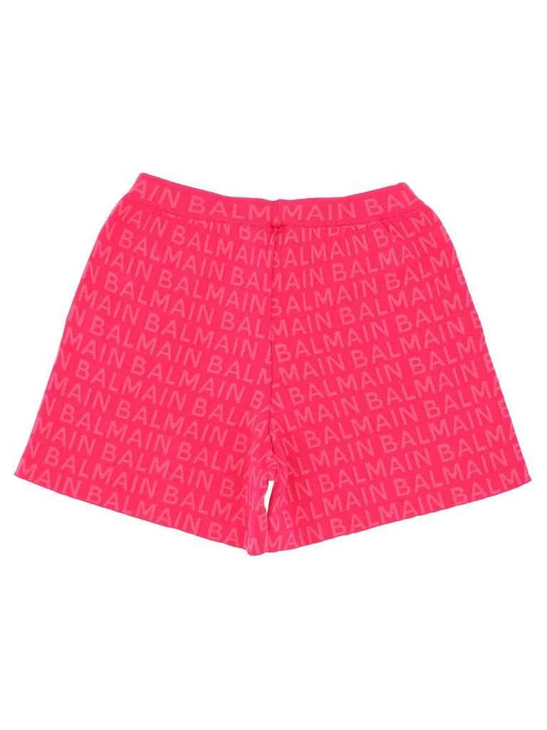 商品Balmain|Balmain Kids Logo Monogram Button-Detailed Shorts,价格¥2113,第2张图片详细描述