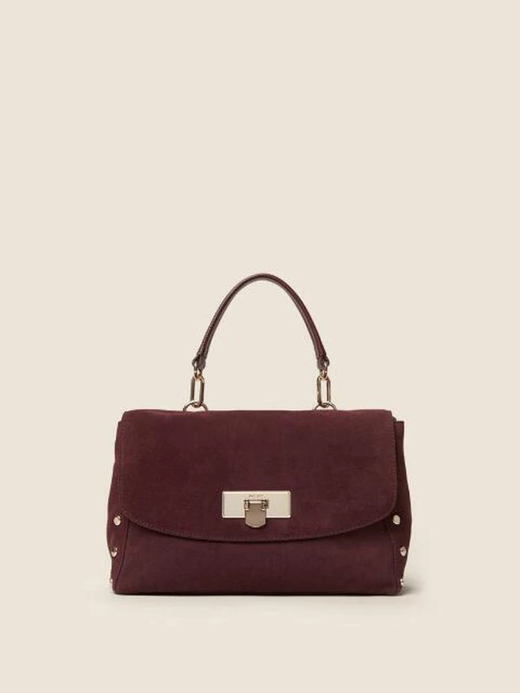 商品DKNY|Medium Suede Flap Shoulder Bag,价格¥1222,第1张图片