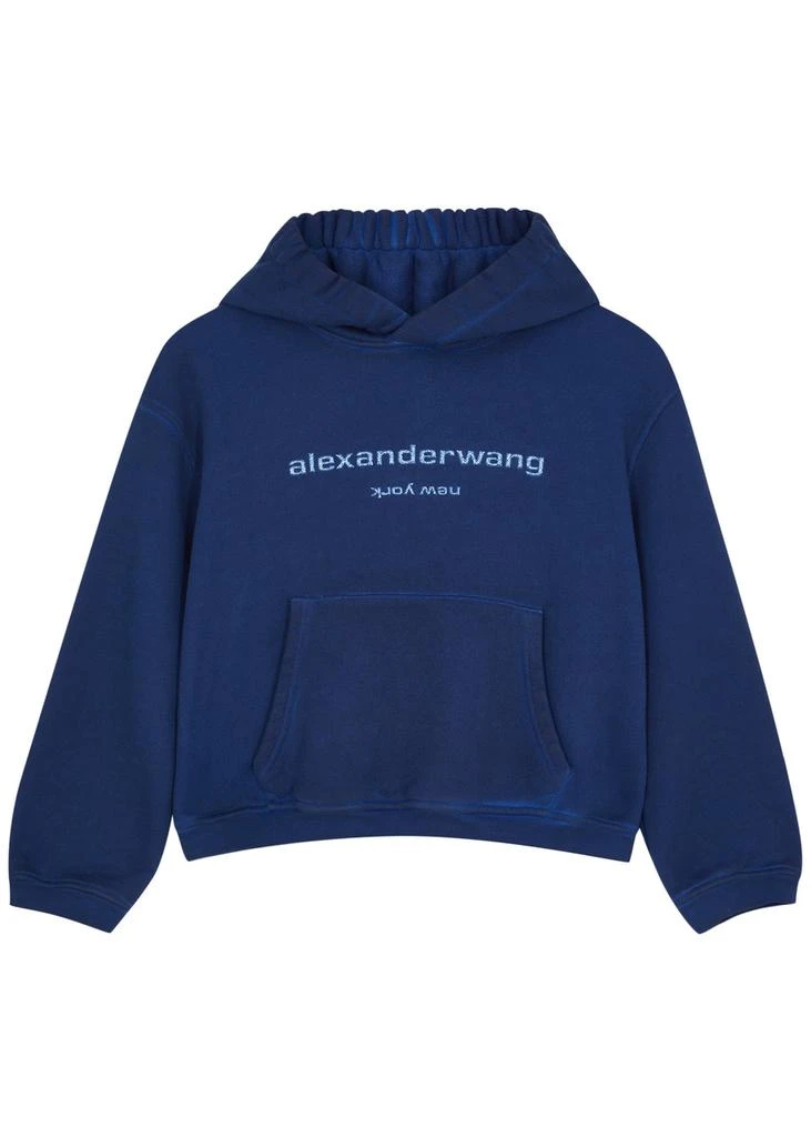 商品Alexander Wang|Logo hooded cotton sweatshirt ,价格¥1586,第1张图片