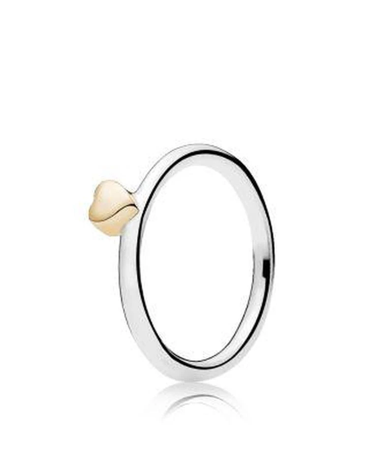 商品PANDORA|Ring - Sterling Silver & 14K Gold Puzzle Heart,价格¥559,第1张图片