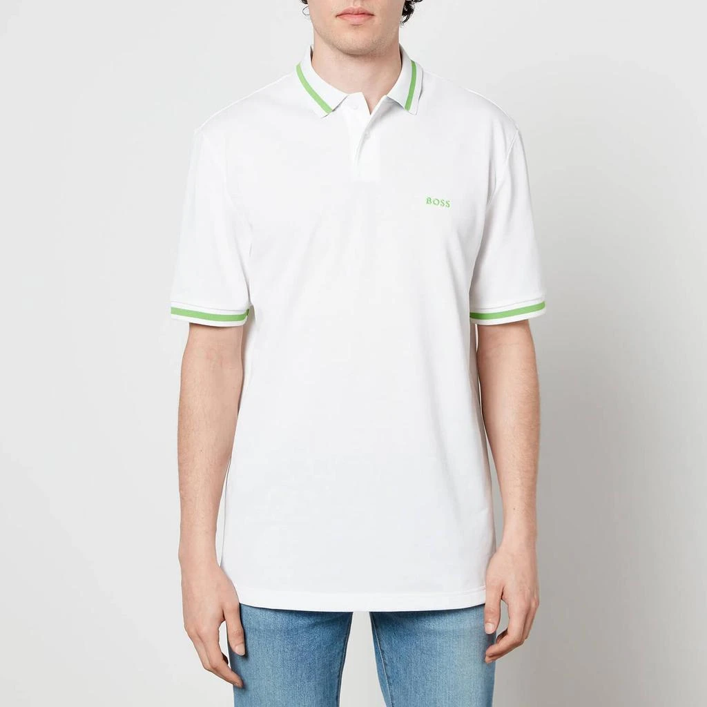 商品Hugo Boss|BOSS Green Men's Pio Polo Shirt - White,价格¥420,第1张图片