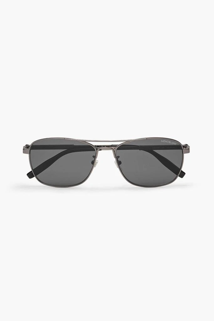 商品MontBlanc|Aviator-style gunmetal-tone sunglasses,价格¥1723,第1张图片