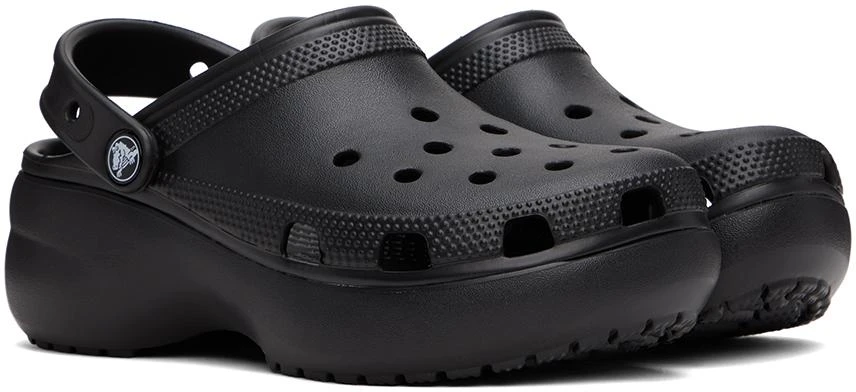 商品Crocs|Black Classic Platform Clogs,价格¥420,第4张图片详细描述