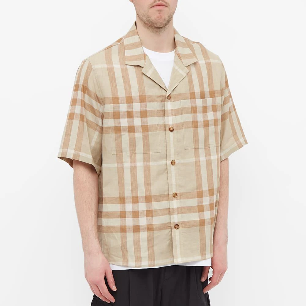 商品Burberry|Burberry Raymond Check Linen Vacation Shirt,价格¥4739,第2张图片详细描述