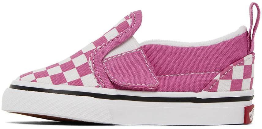 商品Vans|Baby Pink & White Checkerboard Slip-On V Sneakers,价格¥270,第3张图片详细描述