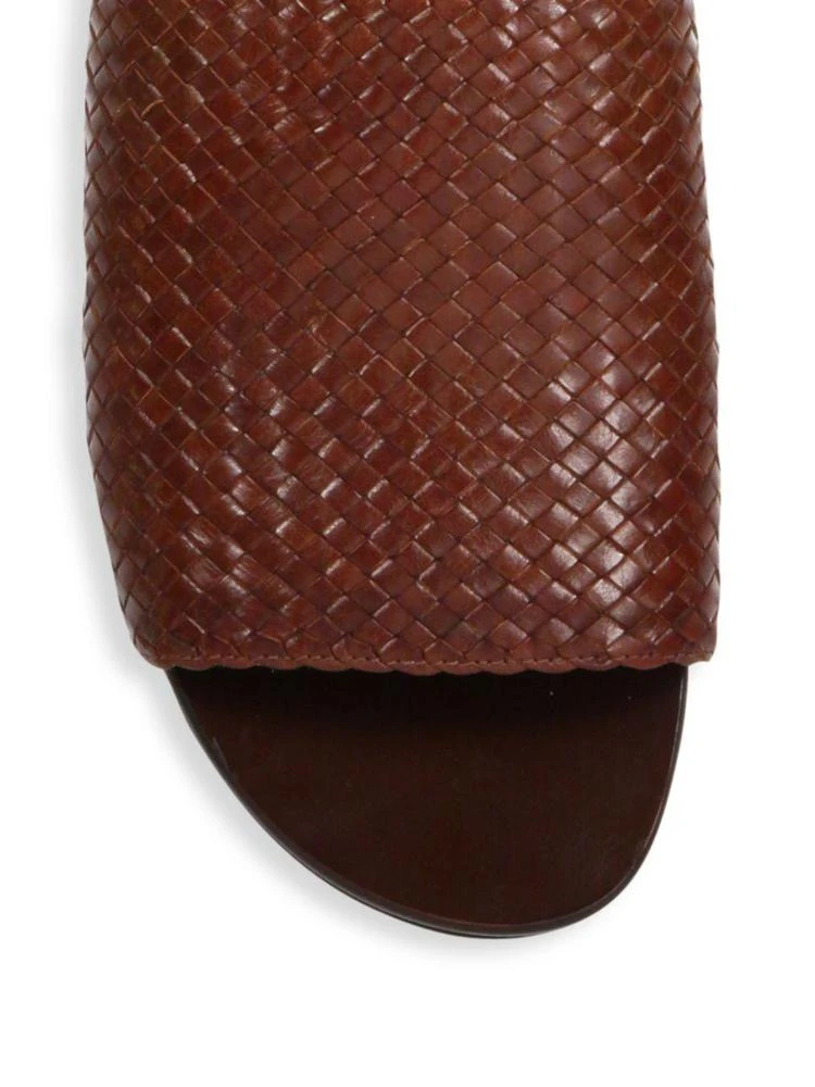 商品Michael Kors|Byrne Woven Leather Slides,价格¥1186,第4张图片详细描述