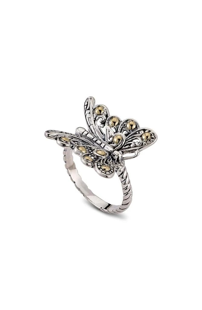 商品SAMUEL B.|Sterling Silver & 18K Yellow Gold Butterfly Ring,价格¥599,第1张图片