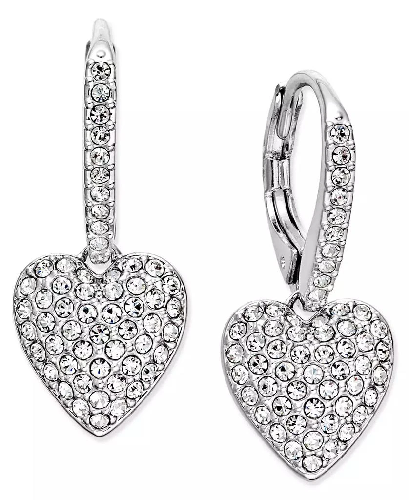 商品Eliot Danori|Pavé Heart Drop Earrings, Created for Macy's,价格¥260,第1张图片