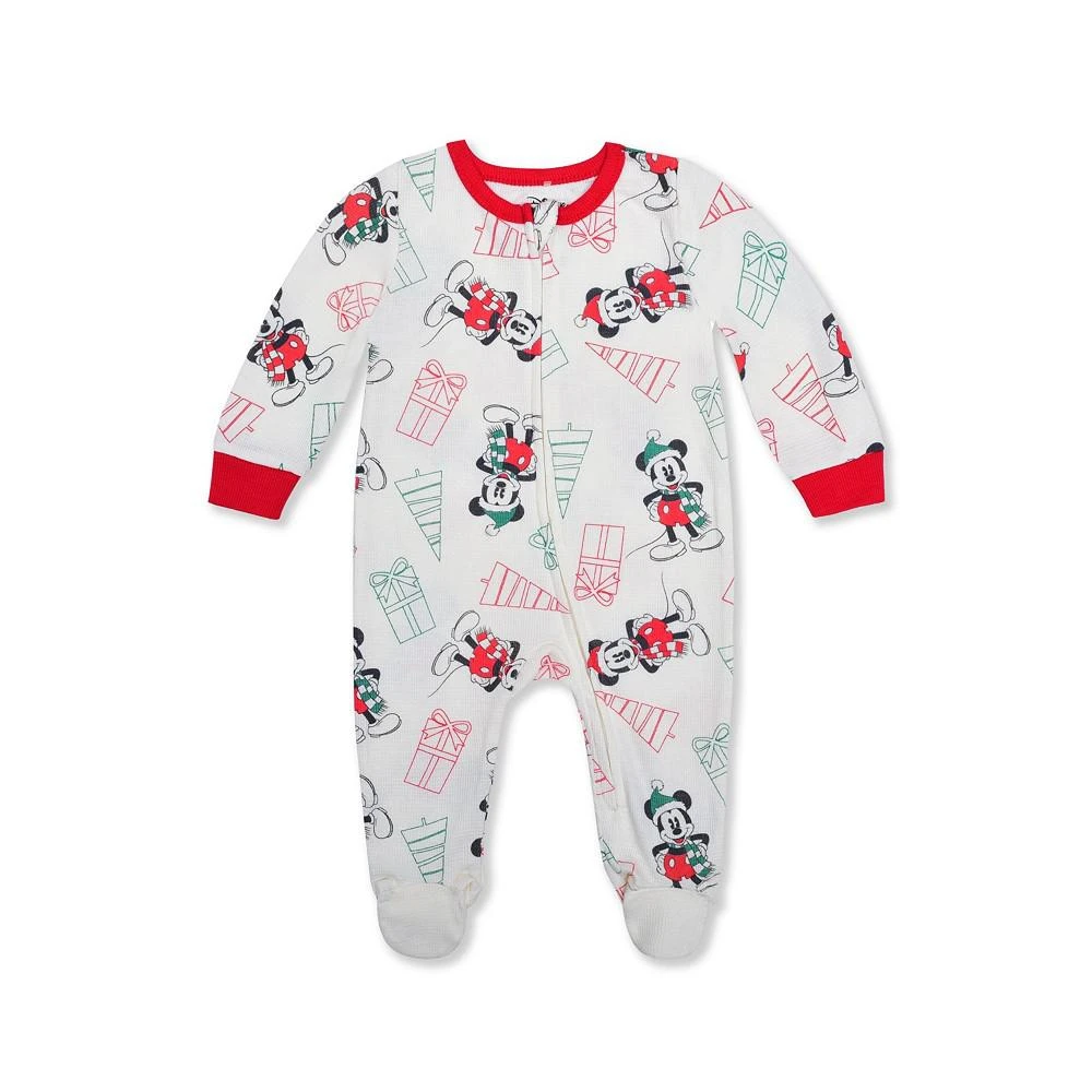 商品Disney|Baby Boys Mickey Mouse Holiday Pram Long Sleeve Coverall,价格¥156,第1张图片