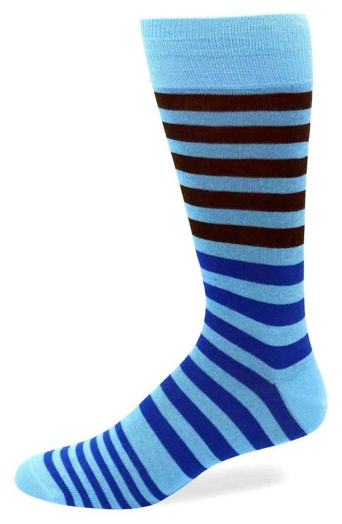 商品Lorenzo Uomo|Sport Stripe Print Crew Socks,价格¥29,第1张图片