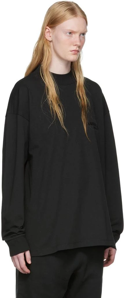 商品Essentials|黑色棉质长袖 T 恤,价格¥264,第2张图片详细描述