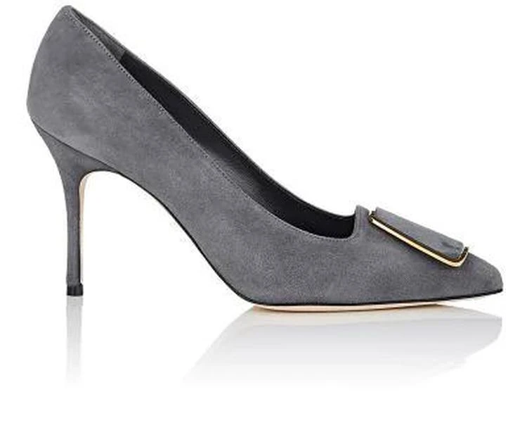 商品Manolo Blahnik|Gonone Suede Pumps,价格¥2298,第1张图片