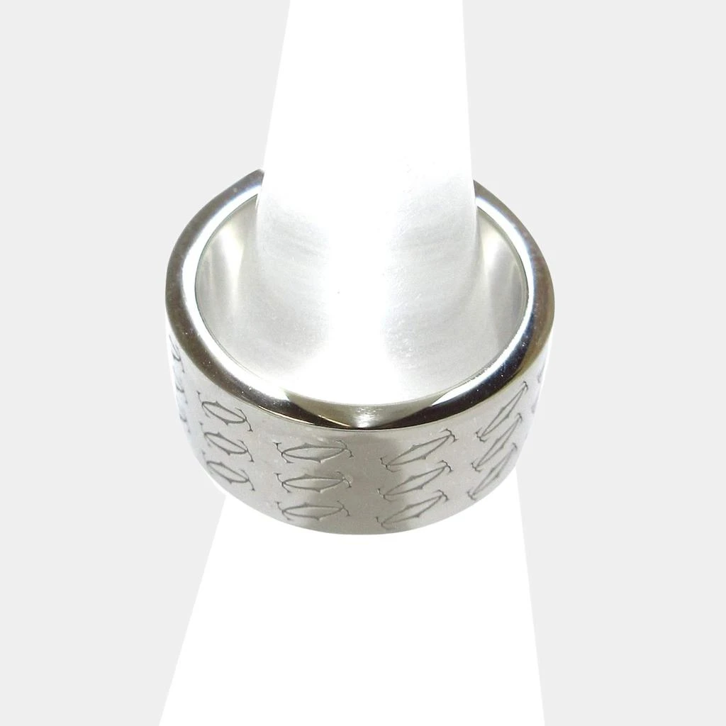 商品[二手商品] Cartier|Cartier Vintage Double C 18K White Gold Ring EU 46,价格¥8055,第3张图片详细描述