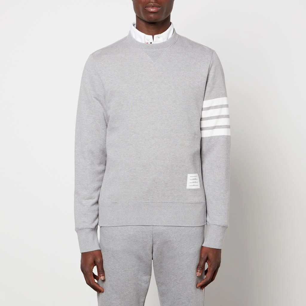 商品Thom Browne|Thom Browne Men's 4-Bar Classic Sweatshirt - Light Grey,价格¥3463,第1张图片