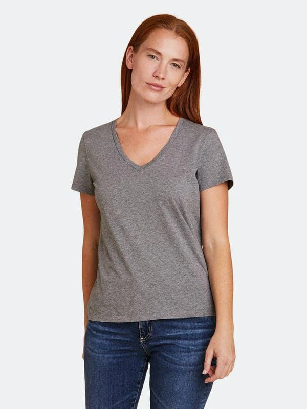 商品Majestic|Cotton Silk Touch S/S V-Neck,价格¥752,第1张图片详细描述