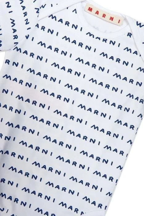 商品Marni|Marni Kids Logo-Printed Short-Sleeved Babygrow Set,价格¥346,第3张图片详细描述