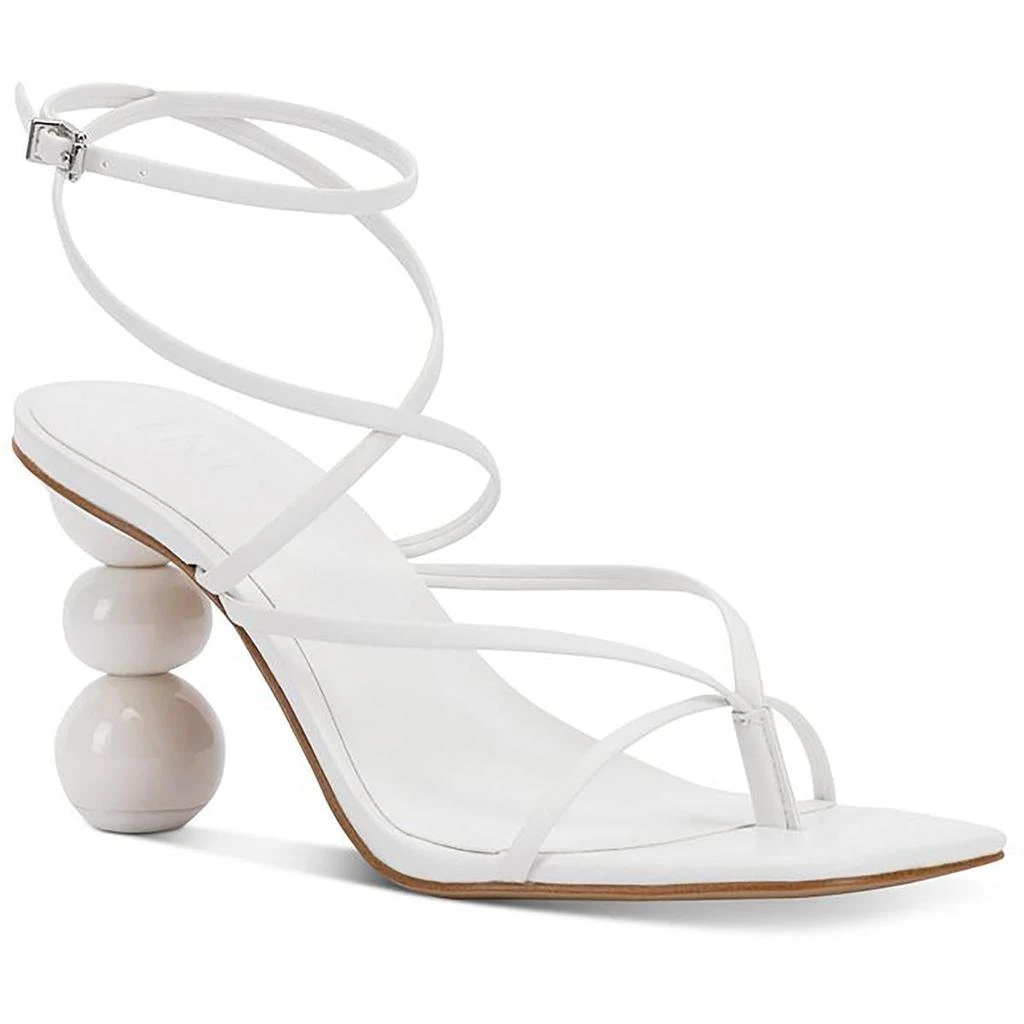 商品INC International|INC Womens Lilliana Faux Leather Toe Post Ankle Strap,价格¥109,第1张图片