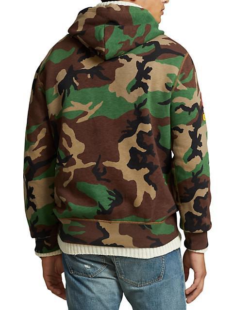商品Ralph Lauren|Camouflage Hooded Long-Sleeve Sweatshirt,价格¥1763,第5张图片详细描述