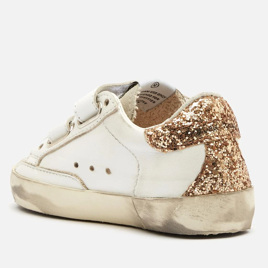 商品Golden Goose|Golden Goose Toddlers' Suede Toe and Leather Old School Trainers - White/Ice/Gold,价格¥891,第2张图片详细描述