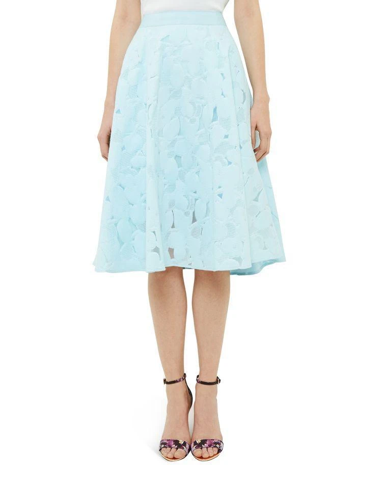 商品Ted Baker London|Ted Baker Floral Burnout Circle Skirt,价格¥959,第1张图片