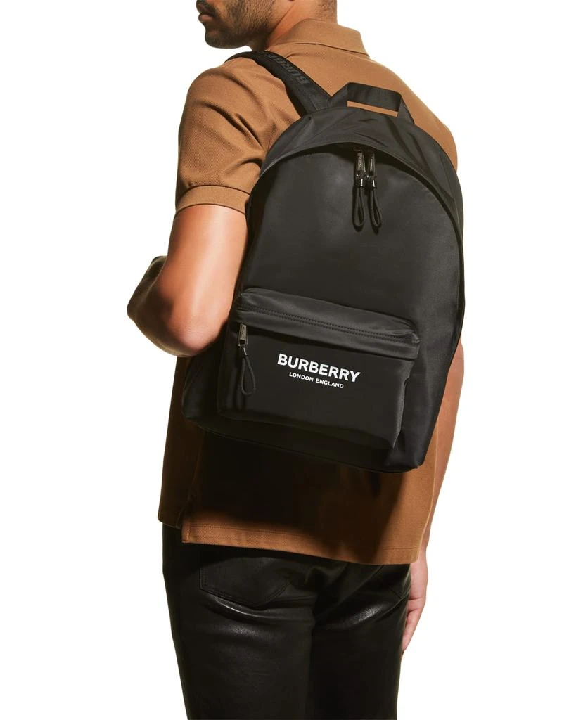 商品Burberry|Men's Nylon Logo Backpack,价格¥8414,第4张图片详细描述