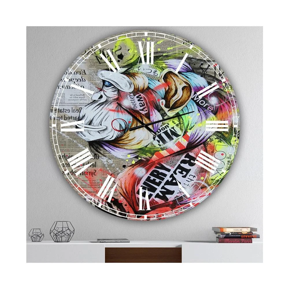 商品Designart|Visionary 2 Oversized Modern Wall Clock - 36 x 36,价格¥3029,第2张图片详细描述