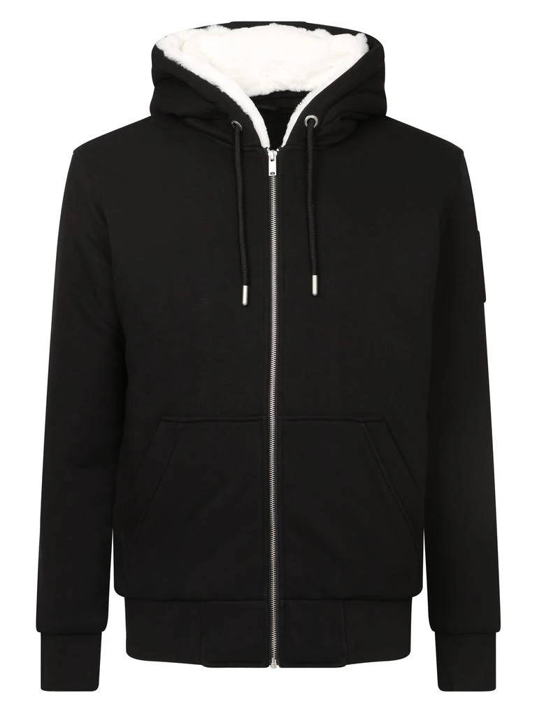 商品Moose Knuckles|FELPA C/ZIP HOODIE CLASSIC BUNNY 2 NERO/,价格¥3264,第1张图片