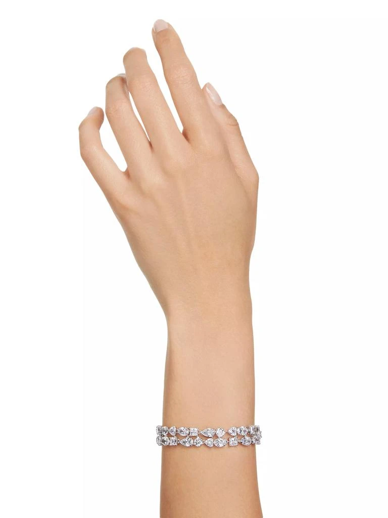 商品Swarovski|Mesmera Rhodium-Plated & Swarovski Crystal Double-Row Bracelet,价格¥2843,第2张图片详细描述