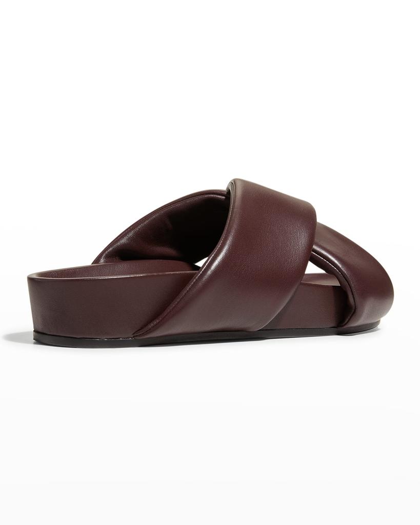 Men's Leather Crisscross Slide Sandals商品第3张图片规格展示