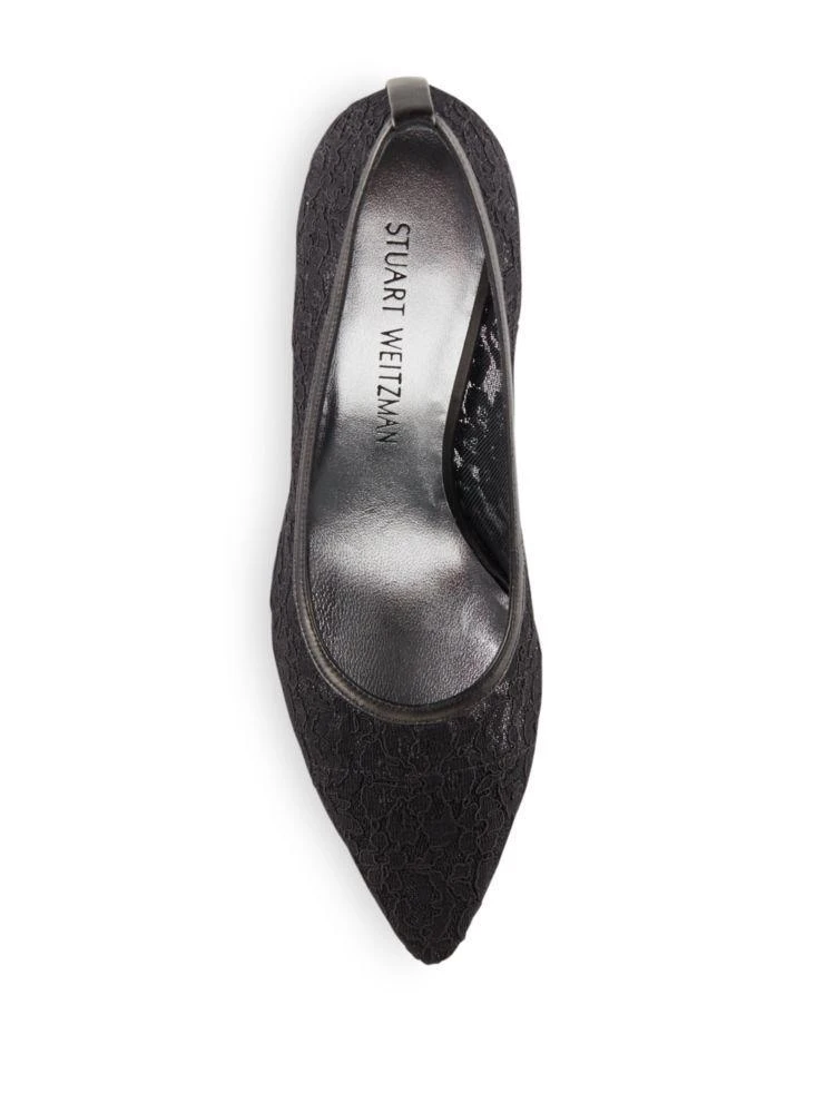 商品Stuart Weitzman|Lace Power Lace Point Toe Pumps,价格¥905,第4张图片详细描述