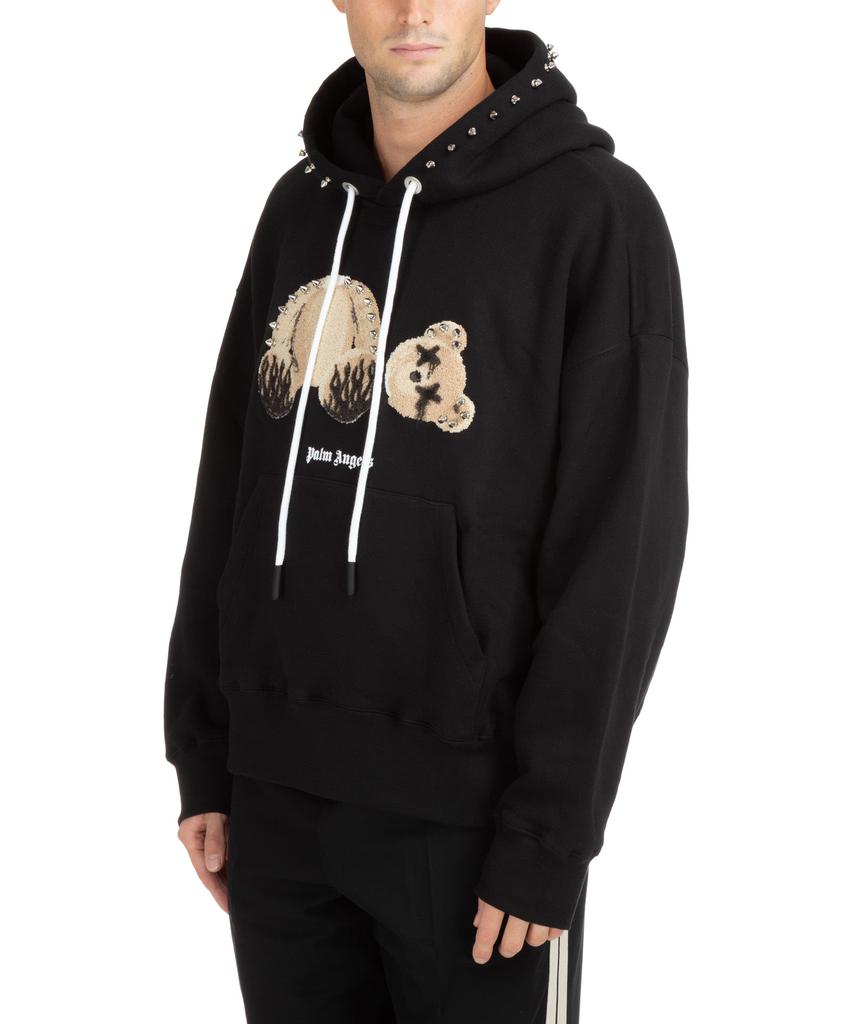 Palm Angels Bear Punk Cotton Hoodie商品第4张图片规格展示